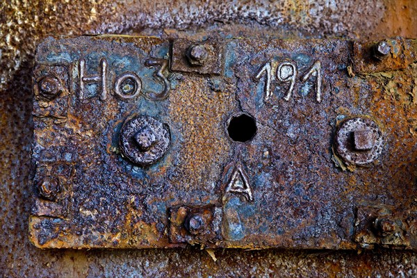 Detail on the blast furnace of the Henrichshuette