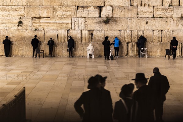 View of the Wailing Wall in the Old City of Jerusalem