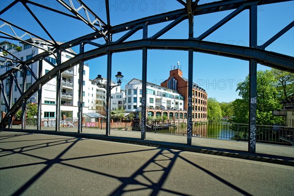 Koenneritz Bridge on the River Weisse Elster