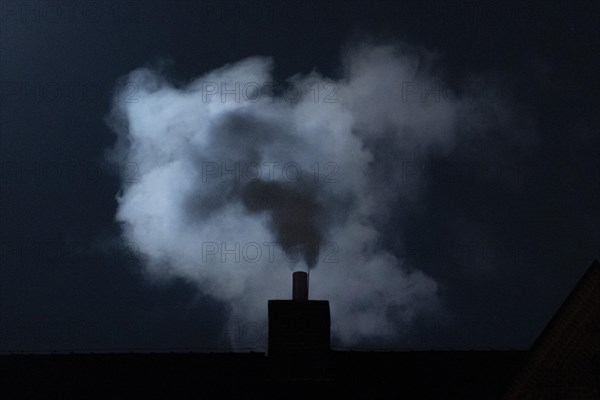 A smoking furnace