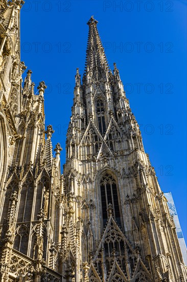 South tower of St. Stephen's Cathedral with Gothic facade