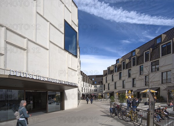 Augustinerhof with the new German Museum Nuremberg