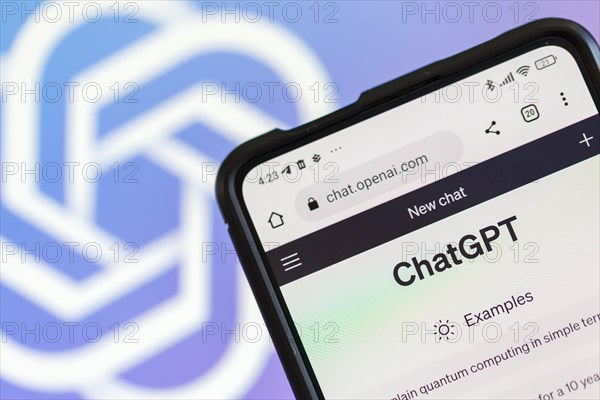 ChatGPT artificial intelligence AI Chat GPT artificial intelligence AI with logo by OpenAI in Stuttgart