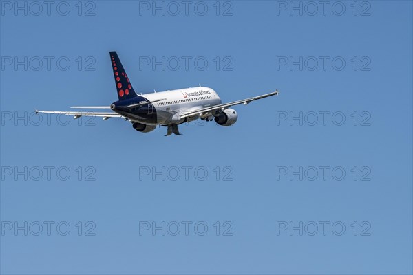 Airbus A319-111 from Brussels Airlines taking off from Brussels-National airport