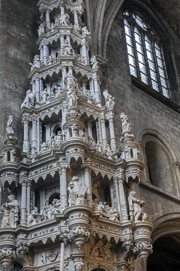 18-meter-high tabernacle in the Saint Leonard's Church