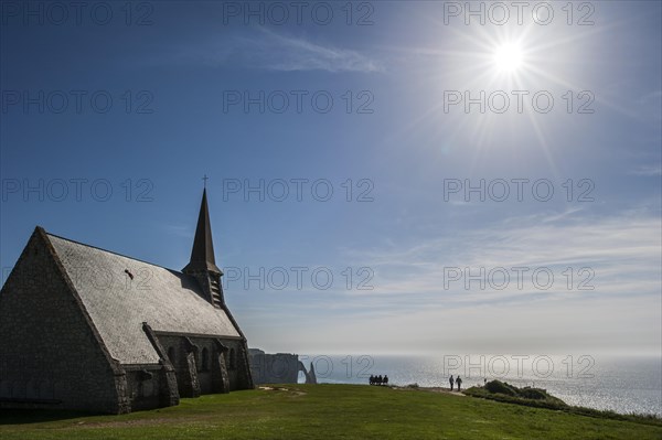 The chapel Chapelle Notre-Dame de la Garde at Etretat