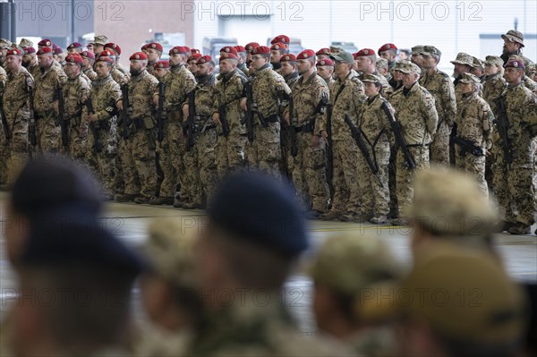 Returnee roll call of the Sudan evacuation unit