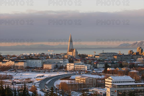 View over the Lutheran Hallgrimskirkja