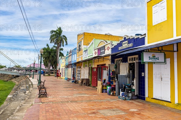 Tiny stores along the acre river