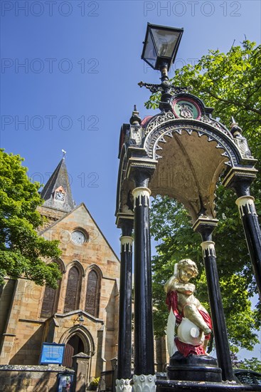 Anderson Memorial Drinking Fountain in front of the Dornoch Cathedral