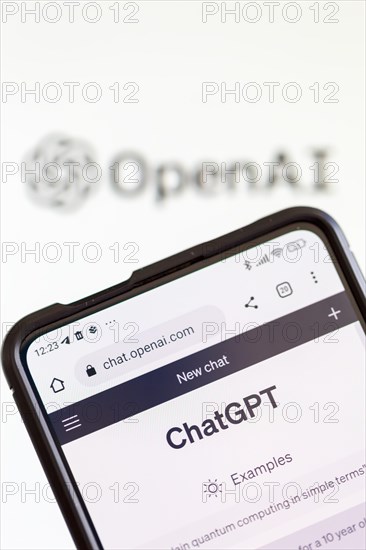 ChatGPT artificial intelligence AI Chat GPT artificial intelligence AI with logo by OpenAI in Stuttgart