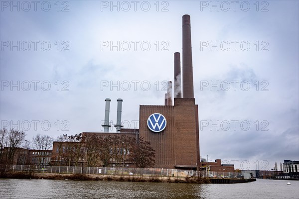 The logo of the car manufacturer Volkswagen