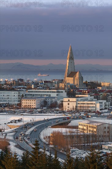 View over the Lutheran Hallgrimskirkja