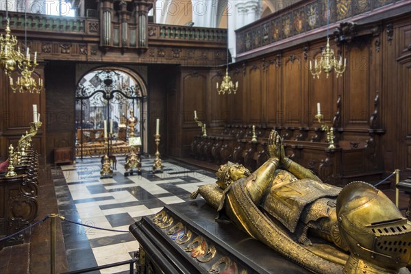 Tomb of Charles the Bold and choir in the Church of Our Lady