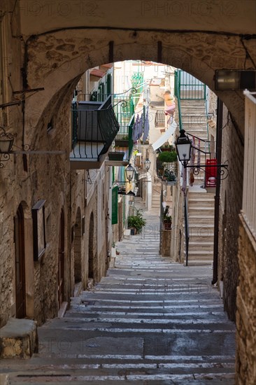 Alley in the old town of Vieste