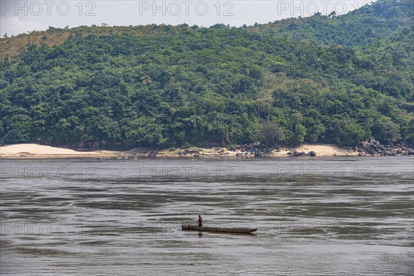 Fisherman on the Congo river