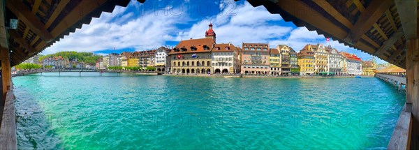 Panoramic View over Reuss River