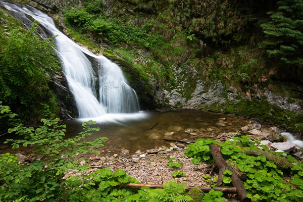 Landscape shot of the Allerheiligen waterfalls