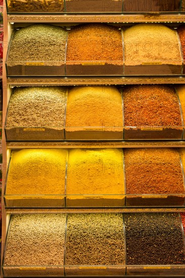 Various type of spices at the Spice Market