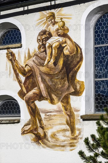 Christophorus mural at the Church of Our Lady Mariae Namen