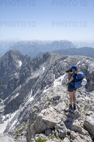 Woman photographing