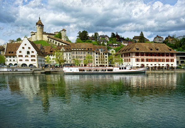 Old town with the Munot circular fortress