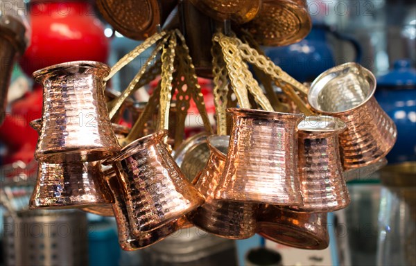 Turkish coffee pots made in a traditional style