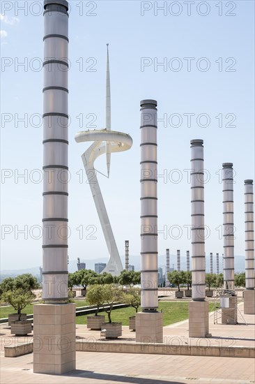 Torre de Comunicacions de Montjuic on the Olympic site