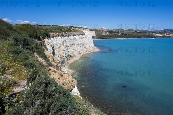 Chalk cliffs at Capo Bianco