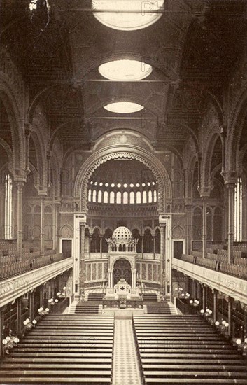Interior of the New Synagogue in Berlin
