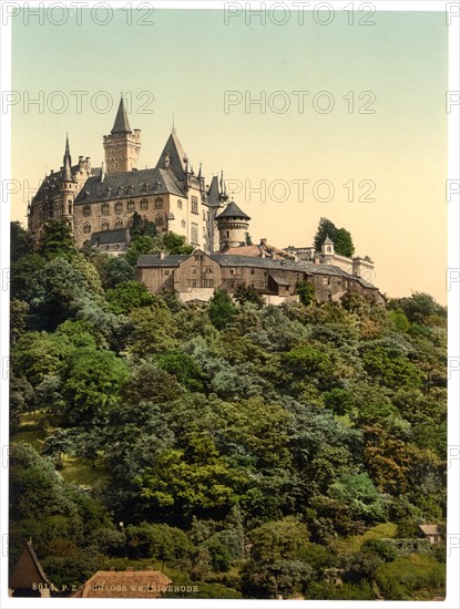 Wernigerode Castle in the Harz Mountains