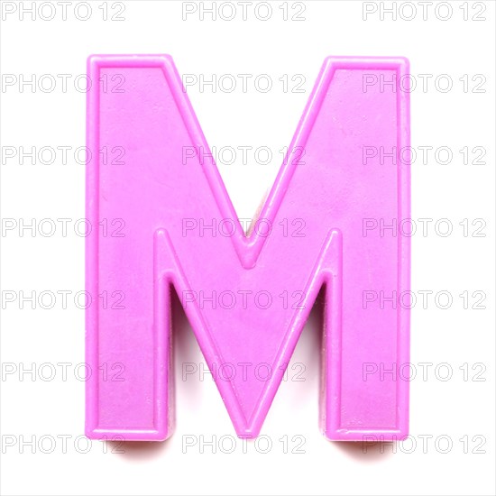 Magnetic uppercase letter M
