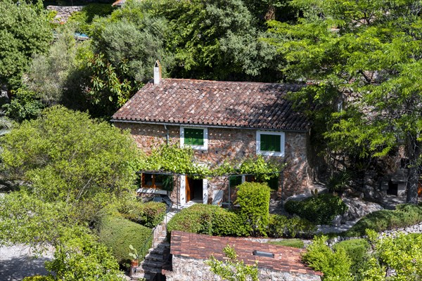 Mountain village Valldemossa with typical stone houses