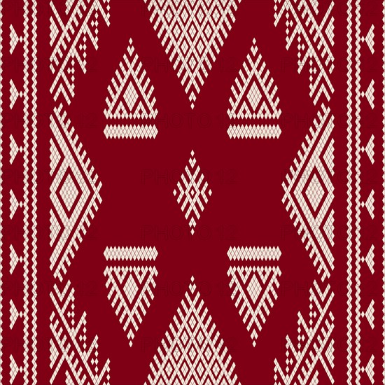 Traditional Tunisian embroidery pattern