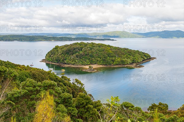 View from Observation Rock to Iona Island and Golden Bay