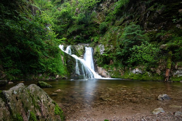 Landscape shot of the Allerheiligen waterfalls