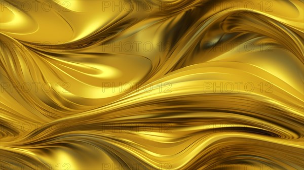 Seamless tile of metalic wavy abstract background