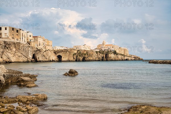 The old town of Vieste with the church of San Francesco