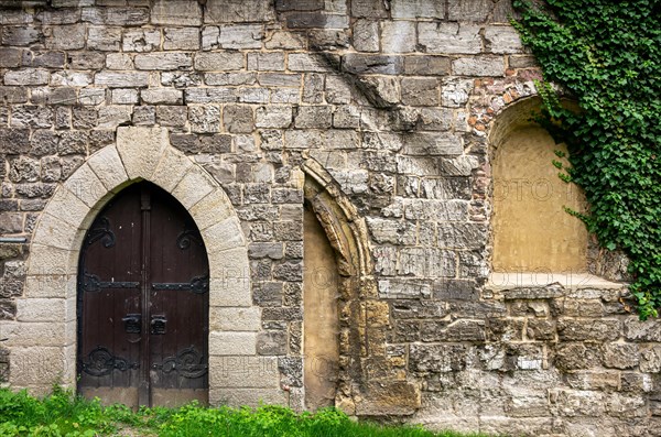 Old church portal in the ruins of the Oberkirche