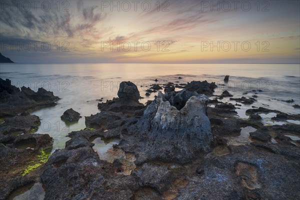 Sunset on the coast