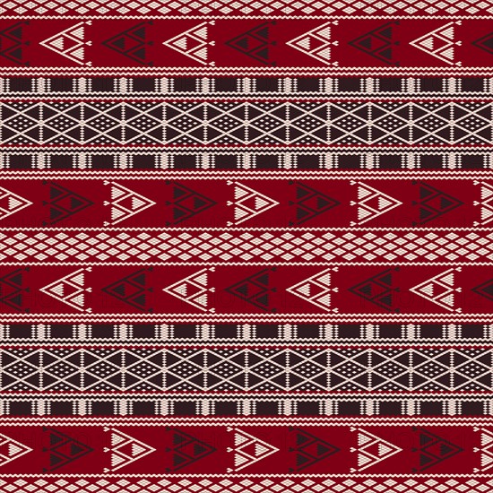 Traditional Tunisian embroidery pattern