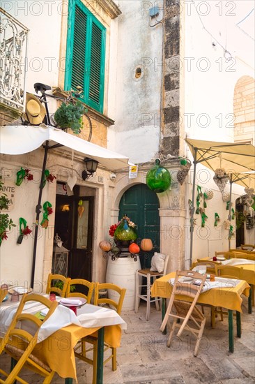 Restaurant in the old town of Locorotondo