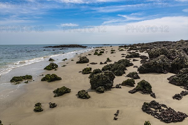 Long sandy beach on Joao Viera island