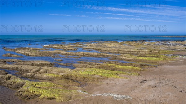 Stone formations by the sea near Realmonte