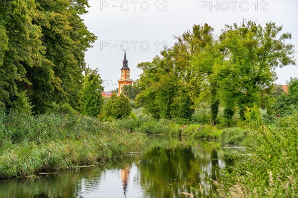 Green landscape along the Templin Canal