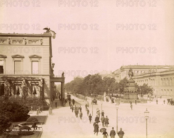 Street Scene in the Street Unter den Linden in Berlin