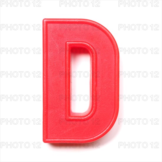 Magnetic uppercase letter D