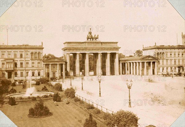 Unter den Linden with the Brandenburg Gate in Berlin