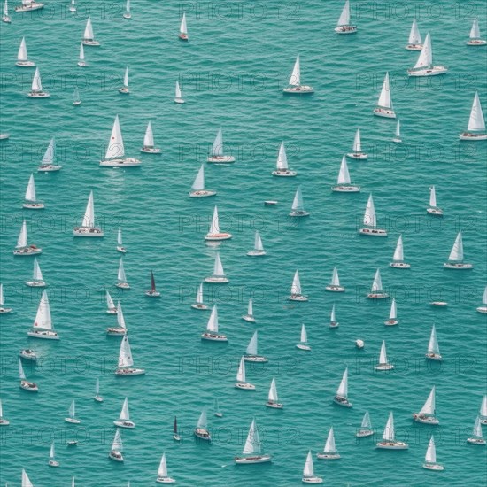 Seamless tile of sail boat theme abstract background