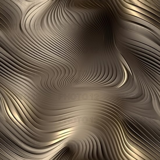 Seamless tile of metalic wavy abstract background